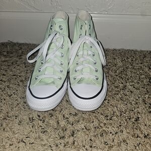 Converse Mint Green High-Top Sneakers
